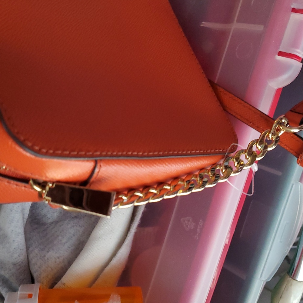 Michael Kors Vibrant Orange Crossbody Bag - Picture 5 of 6